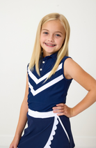 Navy Cheer Top from Anderson Parker