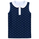 Navy Polka Dot Girly Girl Tank from Anderson Parker