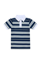 Navy Retro Stripe Polo Shirt from Anderson Parker
