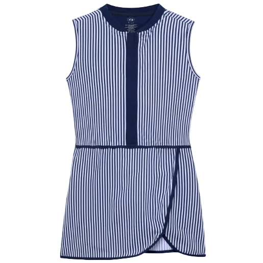 Navy Thin Stripe Court Dress from Anderson Parker