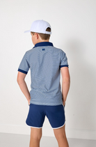 Navy Thin Stripe Polo Shirt from Anderson Parker