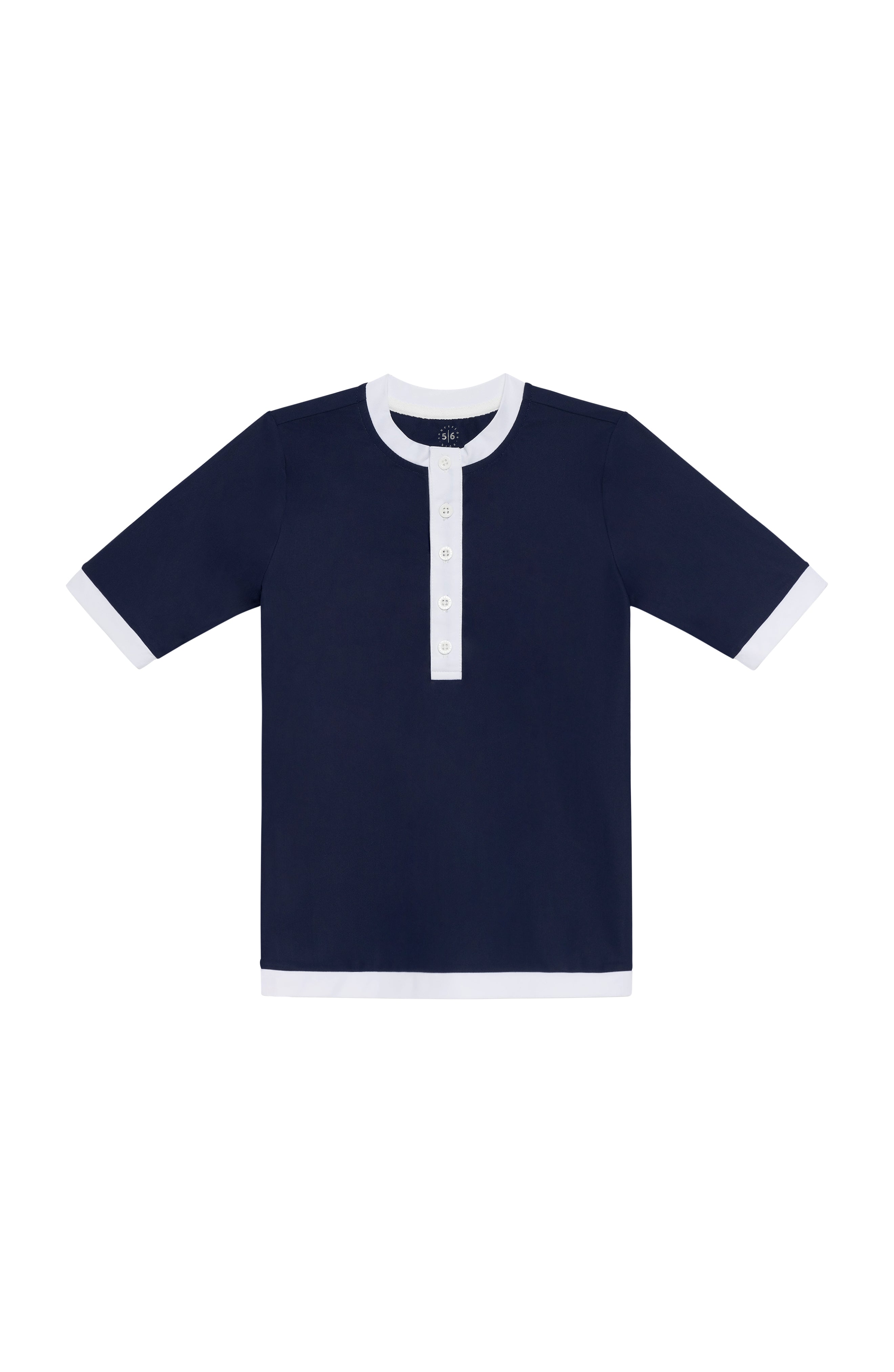 Navy/White Henley Shirt from Anderson Parker