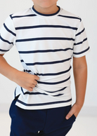 Navy and White Stripe Practice Shirt from Anderson Parker