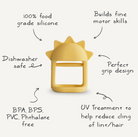 No-Drop Sun Teether (Sunshine) from Anderson Parker