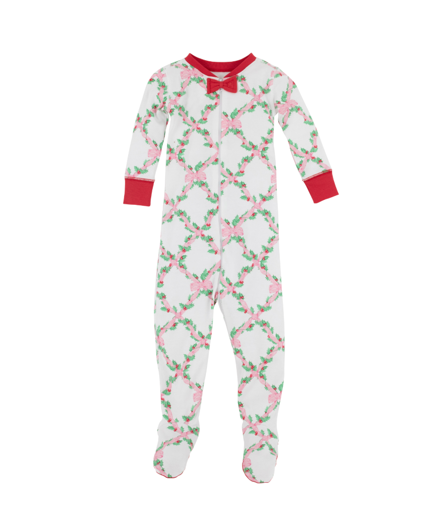 Noelle`s Night Night Footed - TBBC Holly-Day/Richmond Red from Anderson Parker