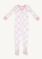 Noelle's Night Night Footie - Belle Meade Bow with Pier Party Pink from Anderson Parker