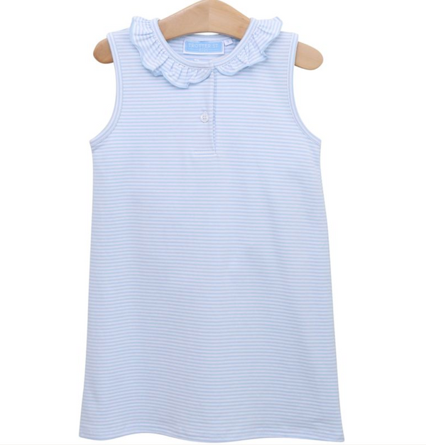 Nora Dress - Light Blue Stripe from Anderson Parker