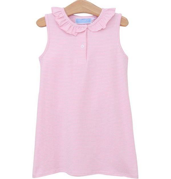 Nora Dress - Light Pink Stripe from Anderson Parker