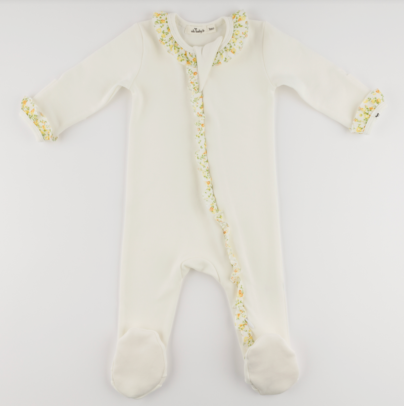 POPPY SPRING LEMON RUFFLE FOOTIE from Anderson Parker