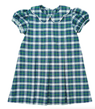 Paige Pleat Dress - Kelly Green Plaid from Anderson Parker