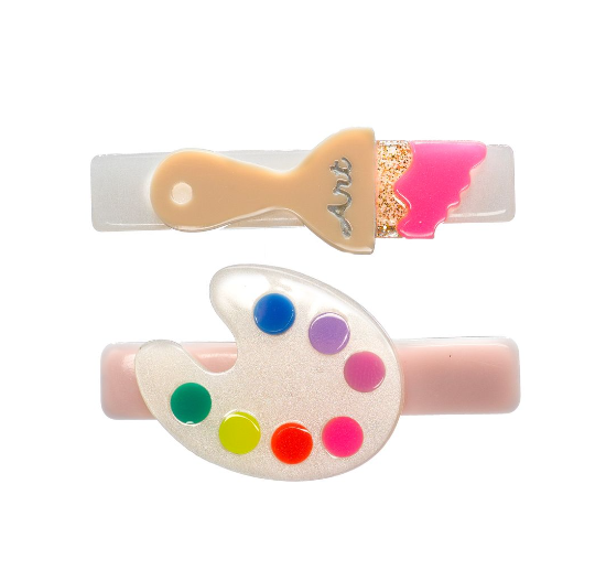 Paintbrush Neon Colors Hair Clips from Anderson Parker