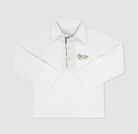 Parker Polo LS - Willoughby White Knit, Mallard from Anderson Parker