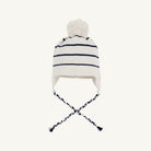 Parrish Pom Pom Hat - Palmetto Pearl and Nantucket Navy Stripe/Palmetto Pearl from Anderson Parker
