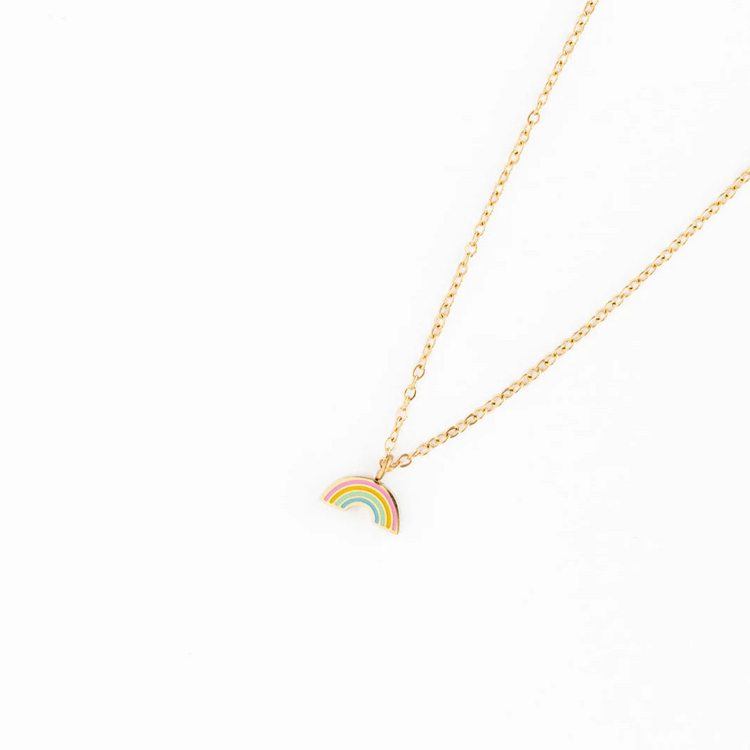 Pastel Rainbow Pendant Necklace from Anderson Parker