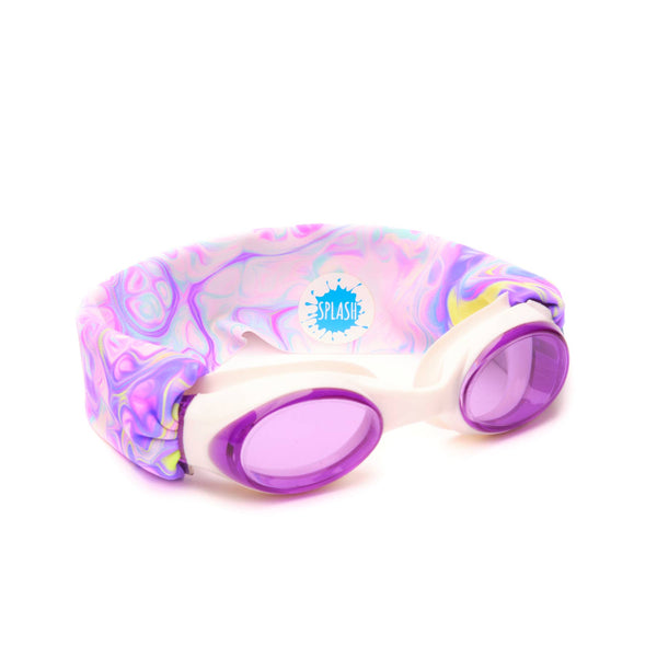 Pastel Swirl Swim Goggles from Anderson Parker