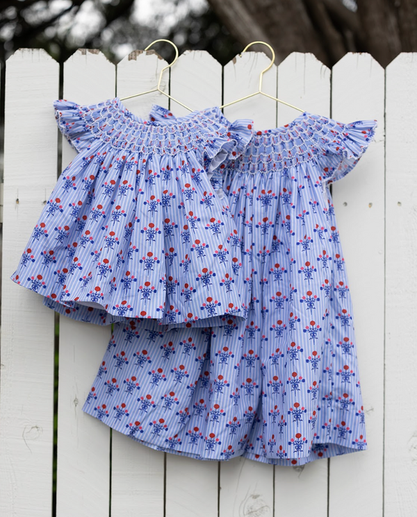 Patriotic Block Print Diaper Cover Set from Anderson Parker