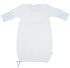 Paty Knit Overlap Shoulder Gown (with Pima Binding) - Blue from Anderson Parker