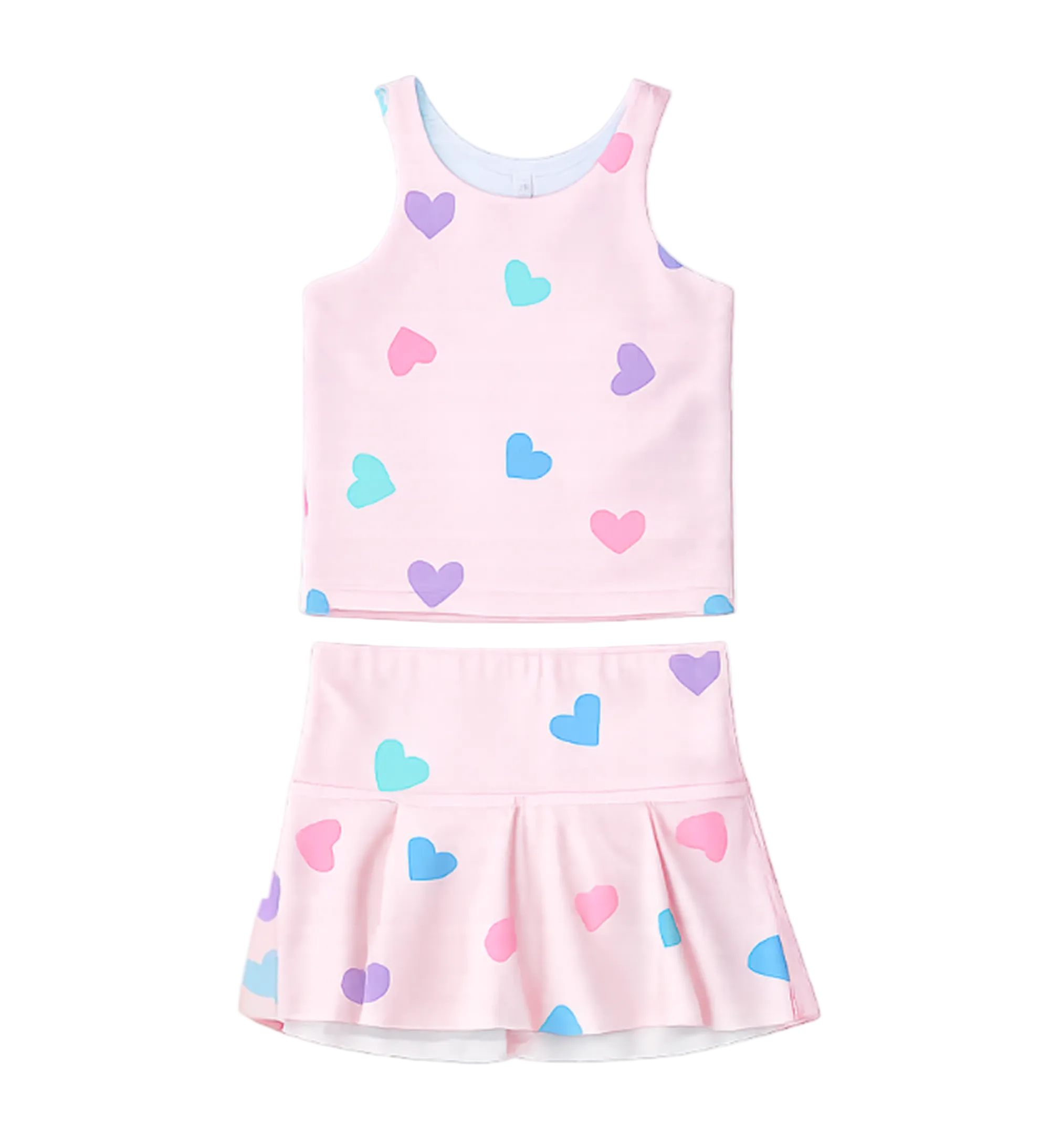 Peach Heart Tank & Skirt Set from Anderson Parker