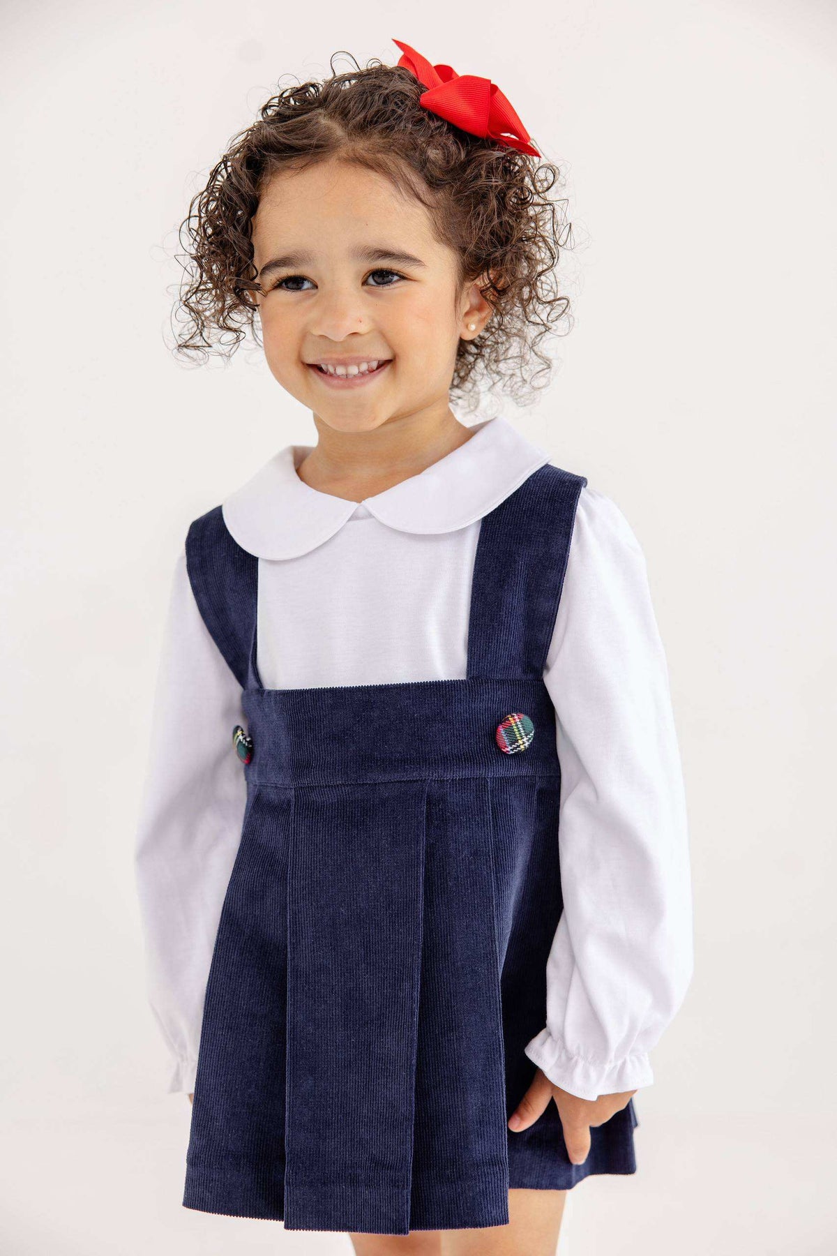 Pearl Prep Skirt - Corduroy - Nantucket Navy/Society Prep Plaid from Anderson Parker