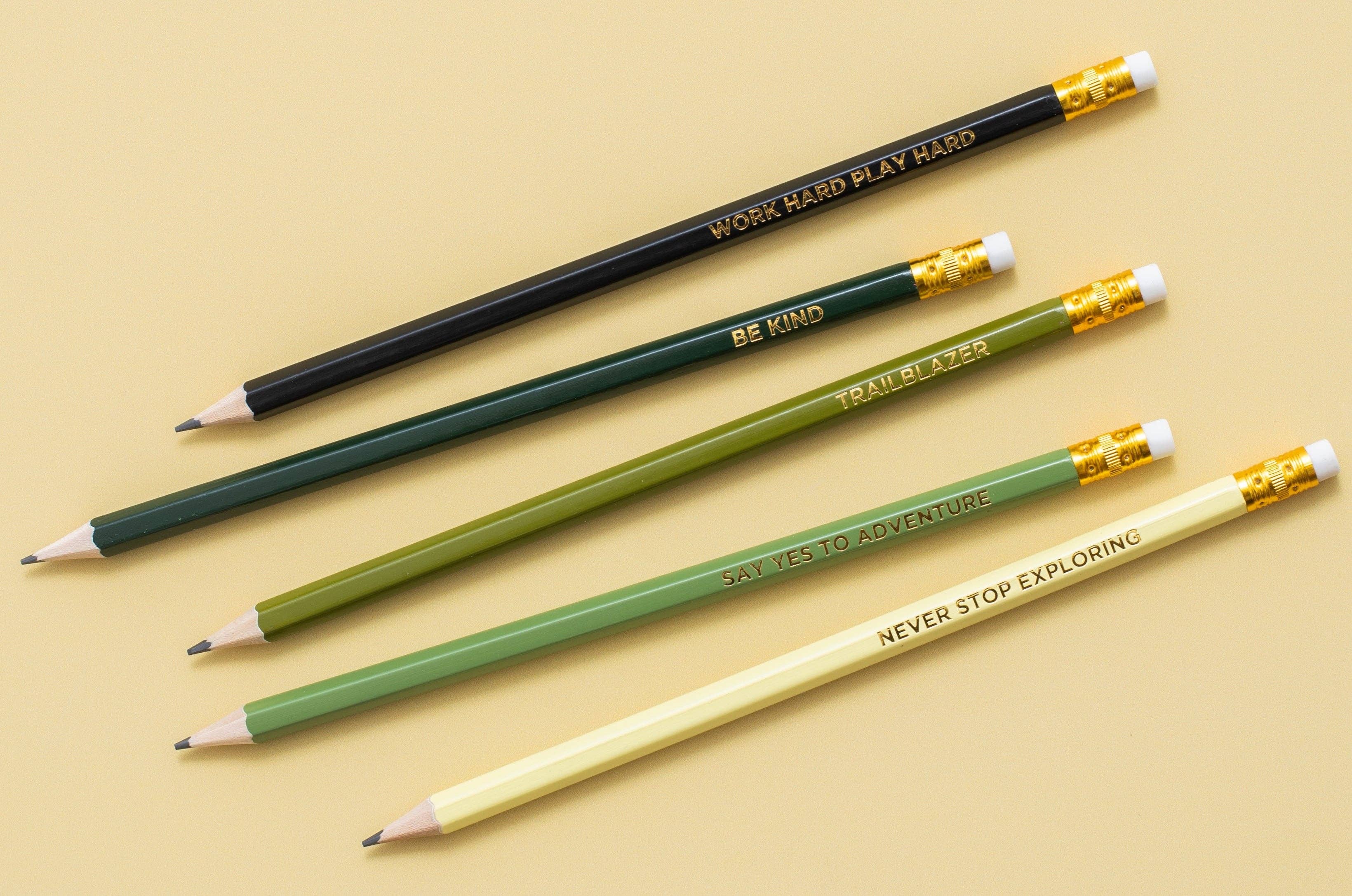 Pencil Set - Motivational - Camo - 5 Piece Set from Anderson Parker