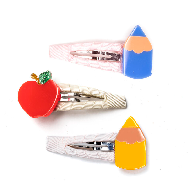 Pencils Vibrant Colors & Apple Snap Clips from Anderson Parker