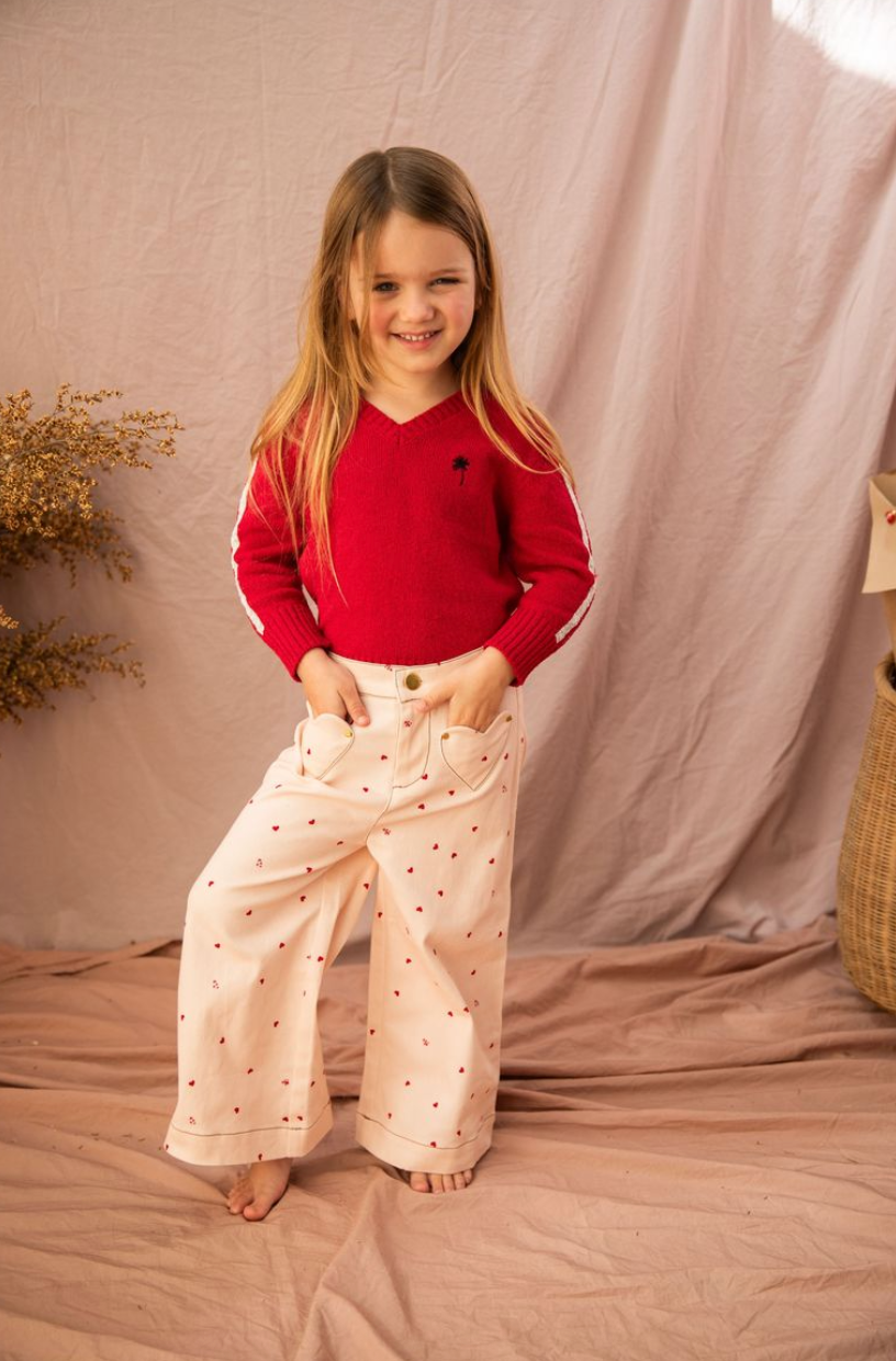 Penelope Pants-Piggy Pink Love Bug from Anderson Parker