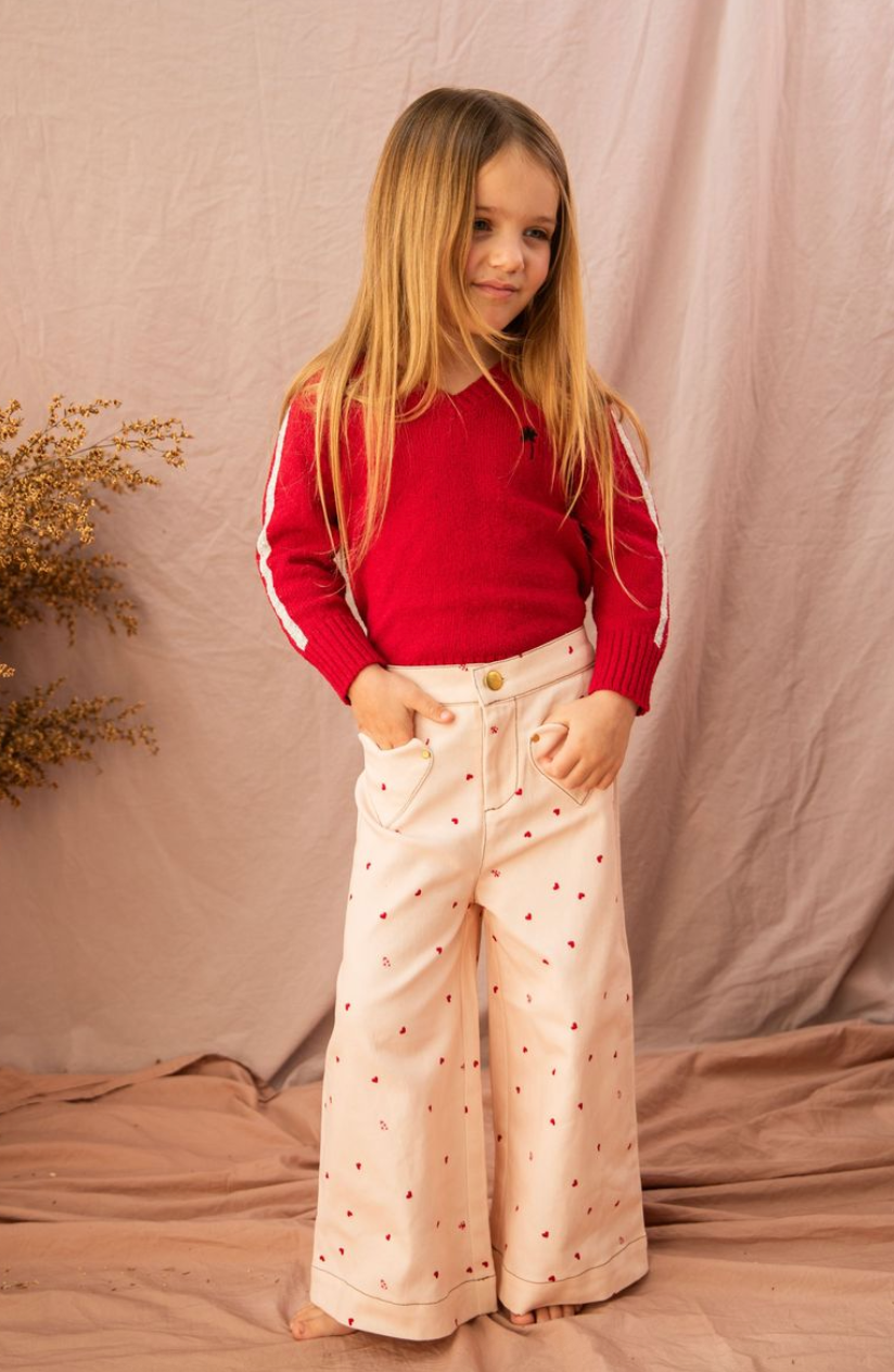 Penelope Pants-Piggy Pink Love Bug from Anderson Parker