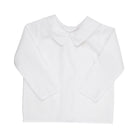 Peter Pan Collar Shirt - Broadcloth - Long Sleeve - Worth Ave White from Anderson Parker