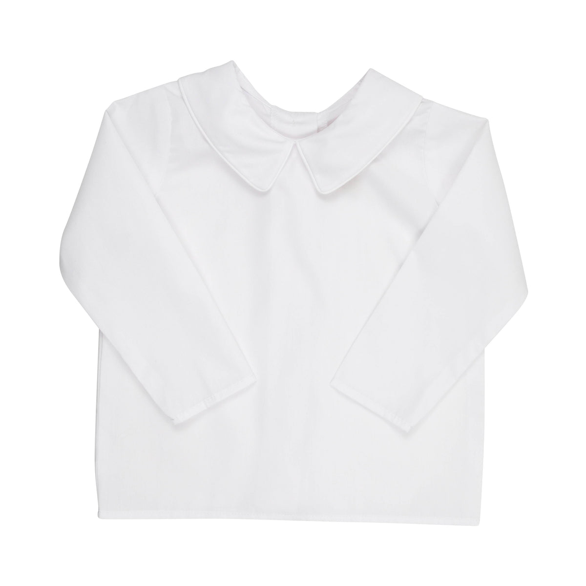 Peter Pan Collar Shirt - Broadcloth - Long Sleeve - Worth Ave White from Anderson Parker