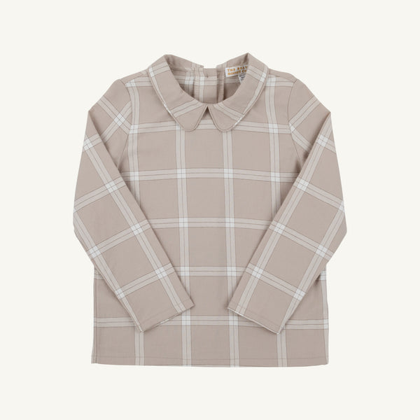 Peter Pan Collar Shirt - Flannel - Thompson Park Plaid from Anderson Parker