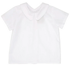 Peter Pan Collar Shirt & Onesie (Short Sleeve Woven) - Worth Avenue White from Anderson Parker
