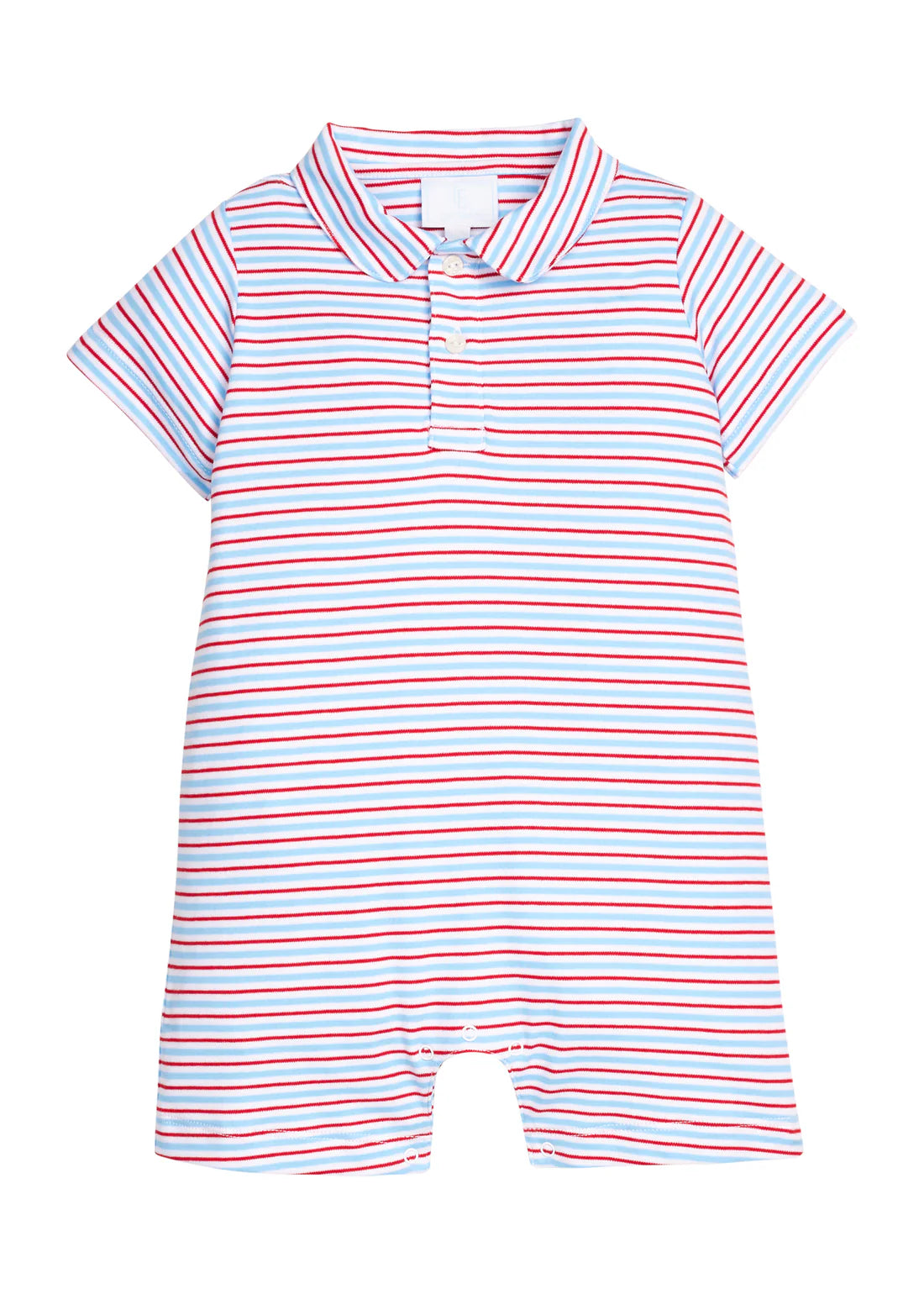 Peter Pan Polo Romper - Primary Stripe from Anderson Parker