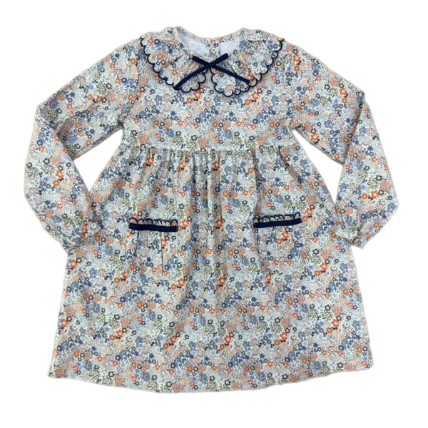 Navy Floral Dress