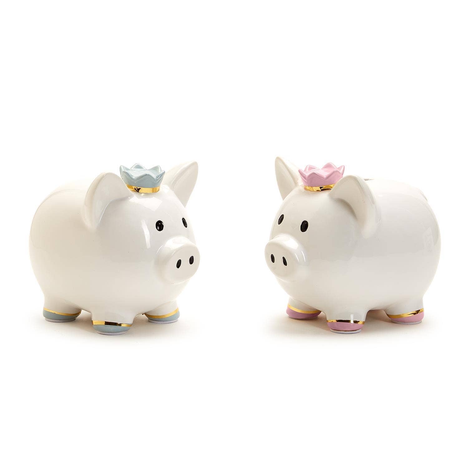 Piggy Bank with Crown in Gift Box Assorted 2 Colors from Anderson Parker