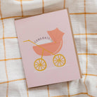 Pink Baby Carriage Greeting Card from Anderson Parker
