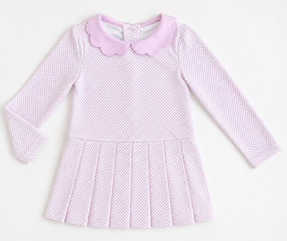 Pink Checkered Claire Dress from Anderson Parker