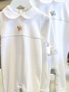 Pink Feather Turkey Pima Playsuit from Anderson Parker