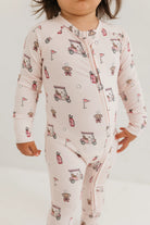 Pink Golf Zipper Romper from Anderson Parker