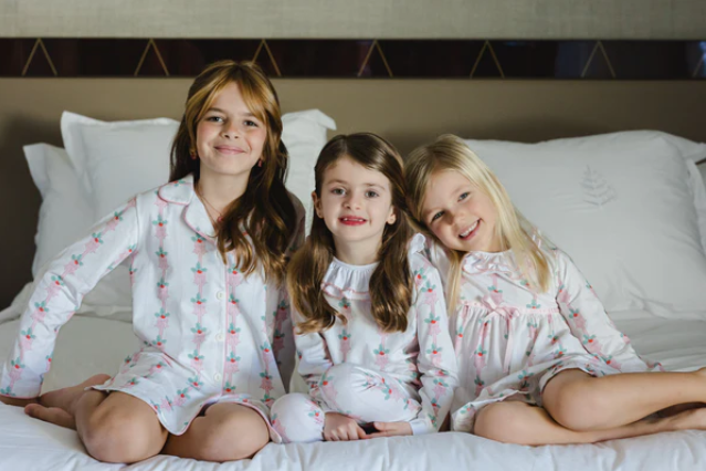 Pink Mistletoe Girl Pajama from Anderson Parker