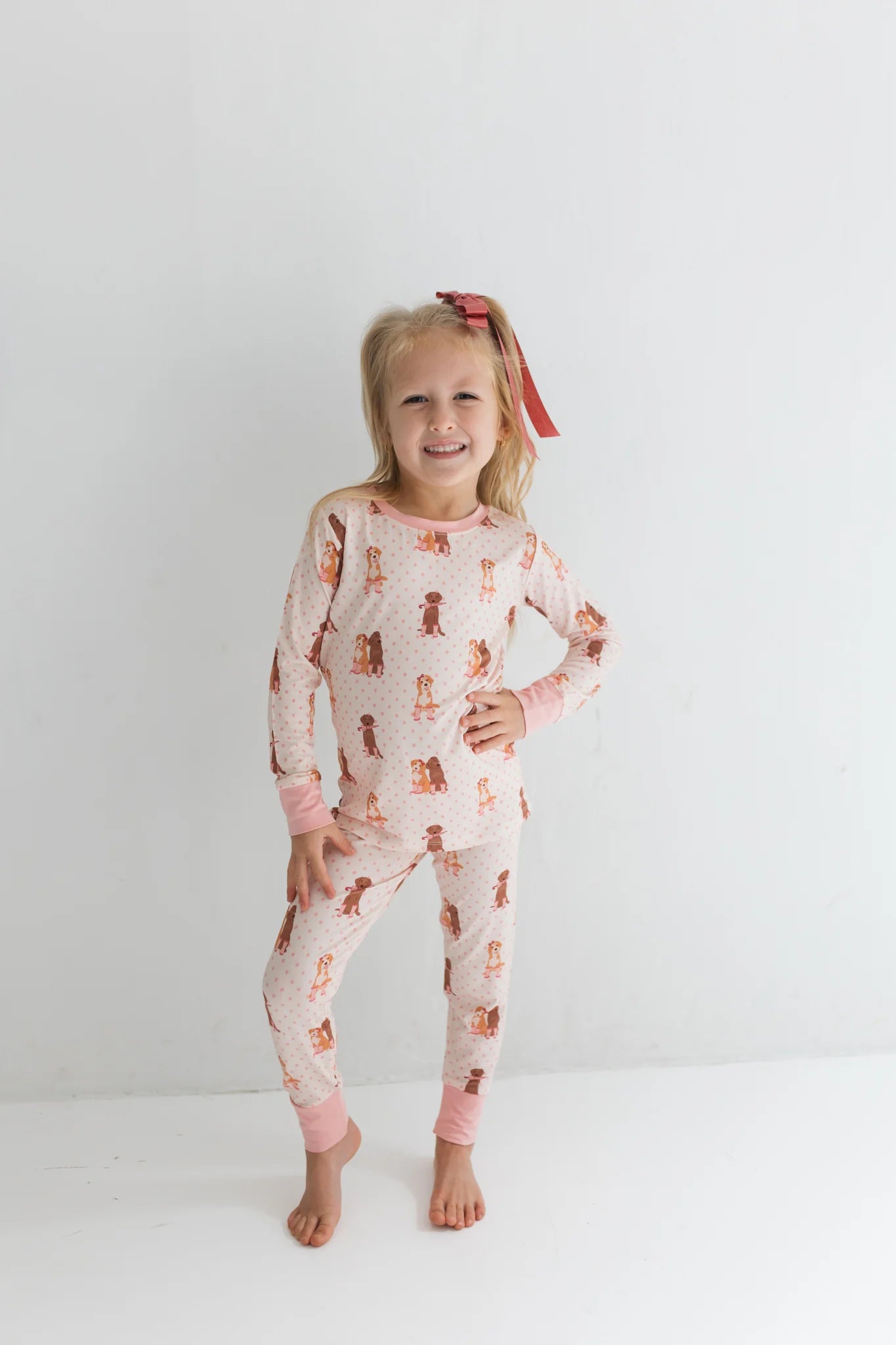 Pink Pup Friends Two Piece Set from Anderson Parker