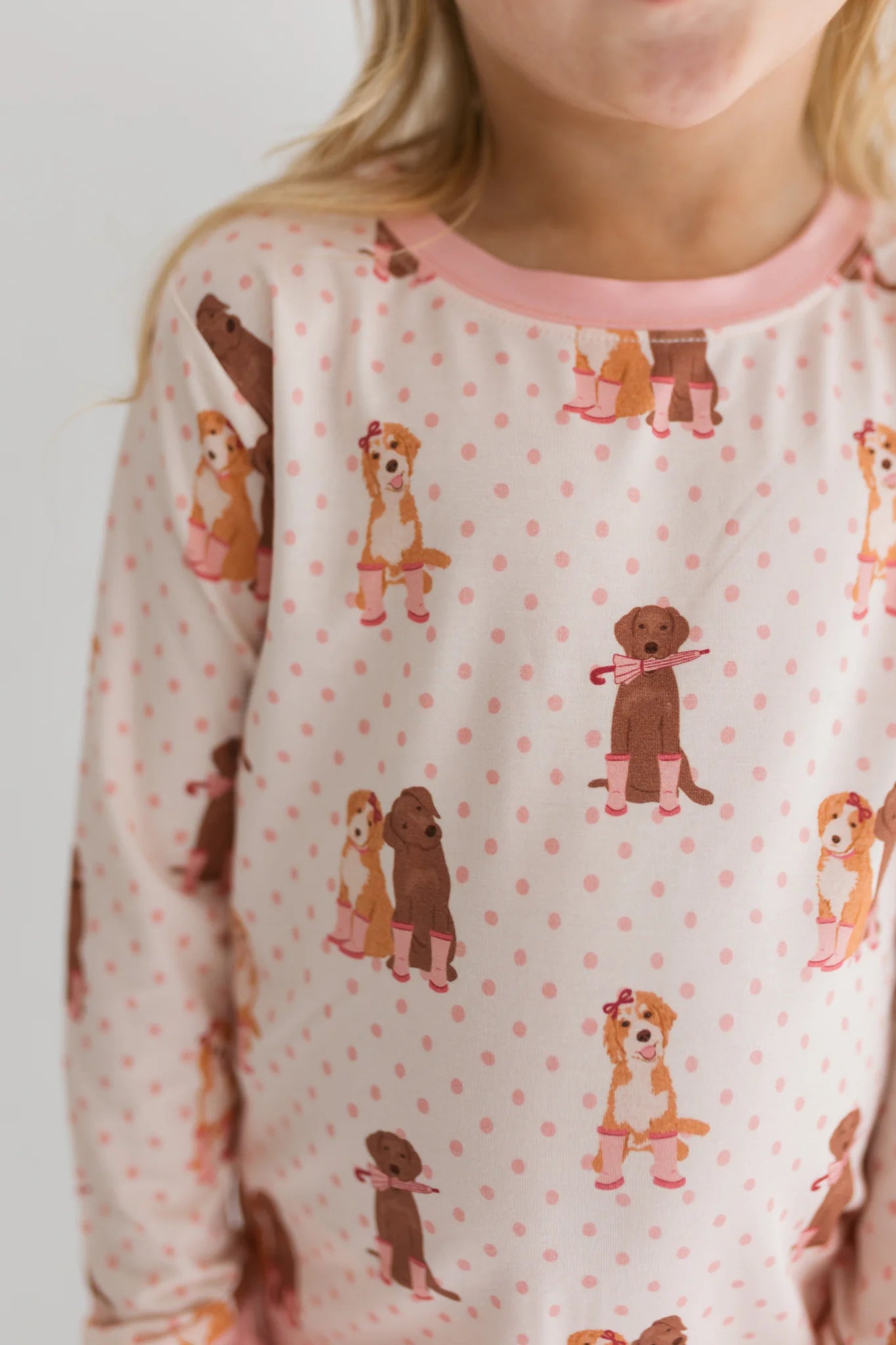Pink Pup Friends Two Piece Set from Anderson Parker