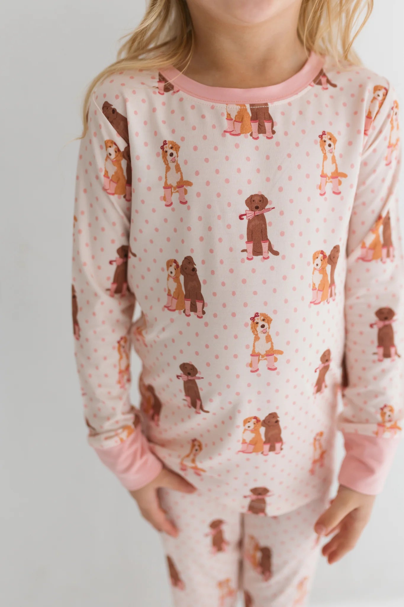 Pink Pup Friends Two Piece Set from Anderson Parker
