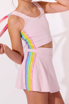 Pink Rainbow Sherbet Sequin Tennis Set from Anderson Parker