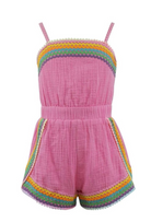 Pink Rainbow Summer Romper from Anderson Parker