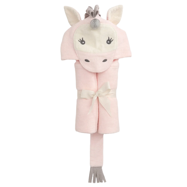 Pink Unicorn Hooded Baby Bath Wrap from Anderson Parker