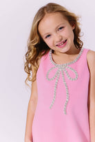 Pink Velvet Bow Princess Dress from Anderson Parker