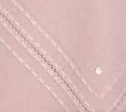 Pink knit blanket with topstitching from Anderson Parker