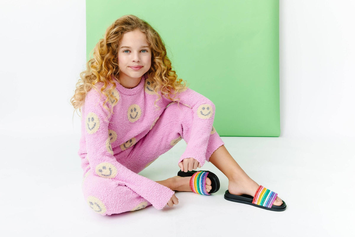 Pinky Fuzzy Smiley Emoji Set from Anderson Parker