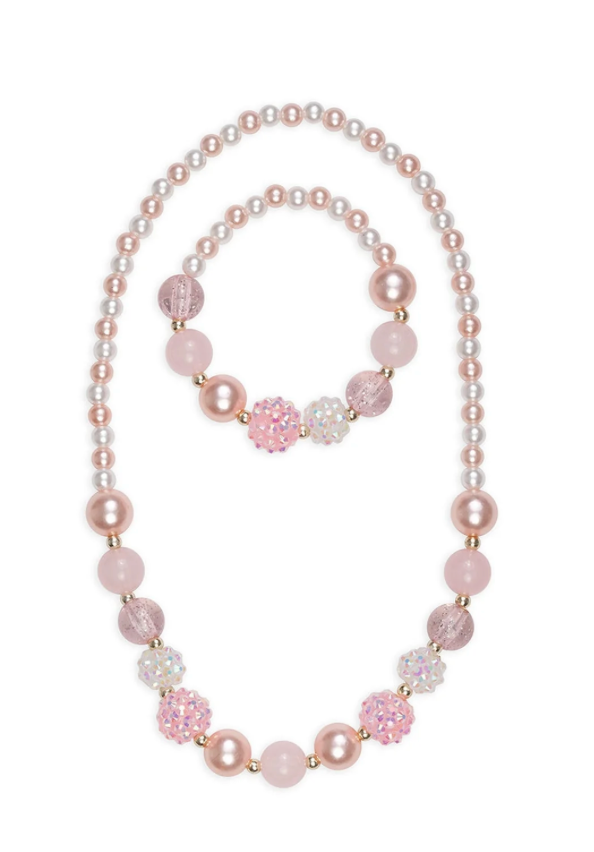Pinky Pearl Necklace & Bracelet Set from Anderson Parker