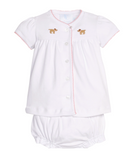 Pinpoint Layette Knit Set - Girl Lab from Anderson Parker